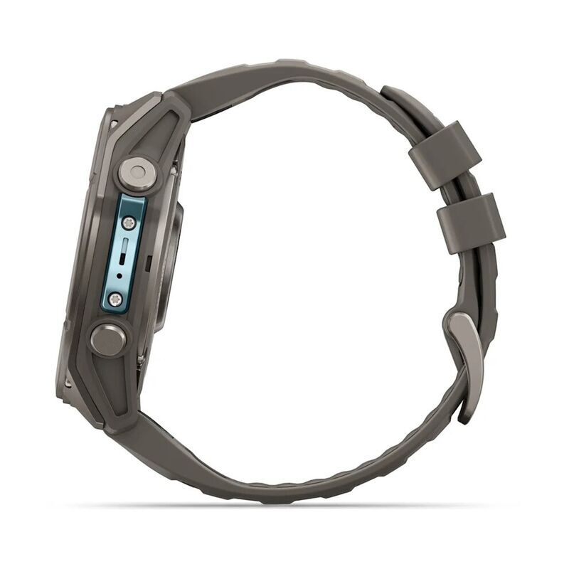 Умные часы Garmin FENIX 9 (010-04763-01) 51 мм, AMOLED, титановый, пепельно-серый силиконовый ремешок