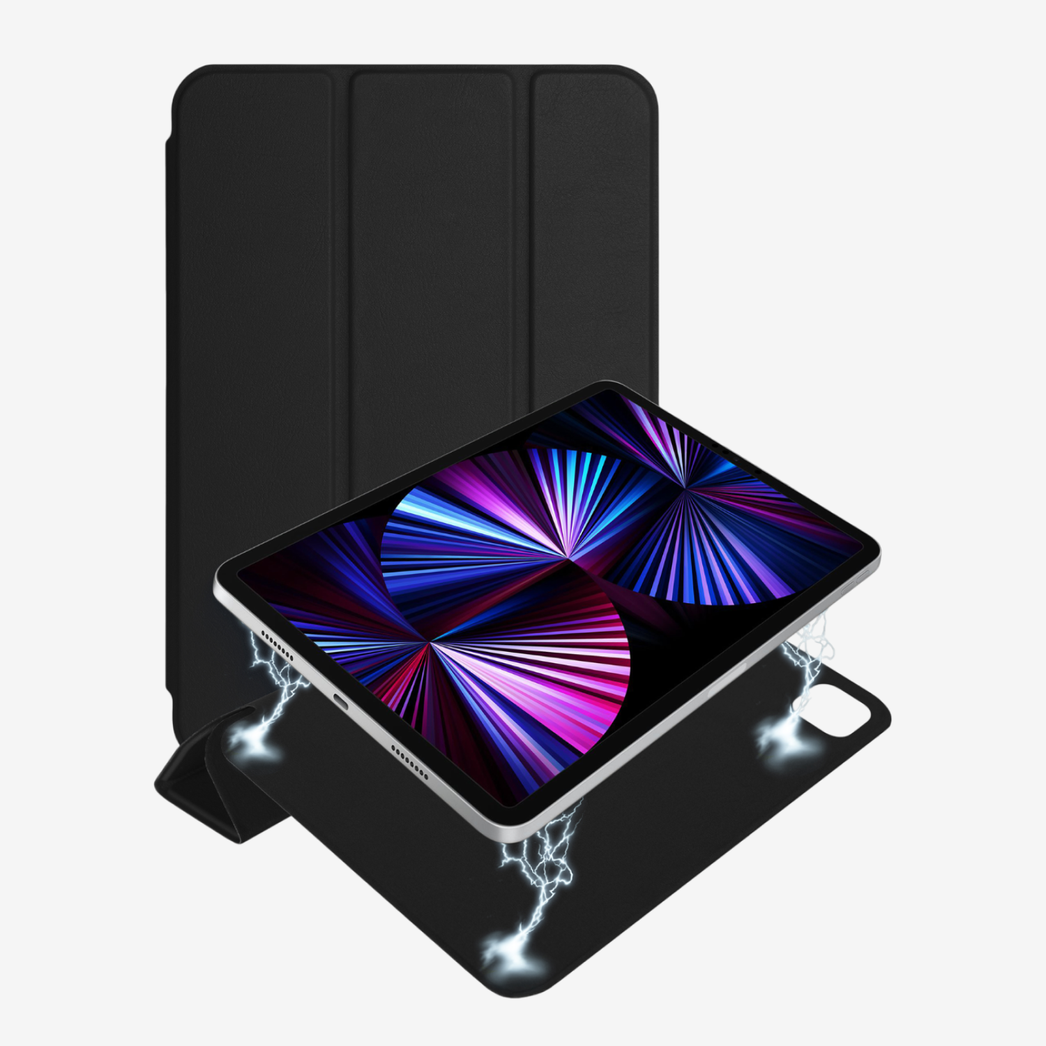 Чехол Gurdini Smart Magnet Series для iPad Air 13 (M3), чёрный