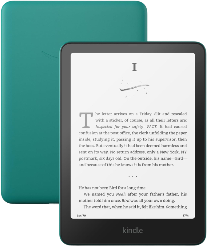 Электронная книга Amazon Kindle PaperWhite 2024 16Gb, зелёный (Jade) (с рекламой)