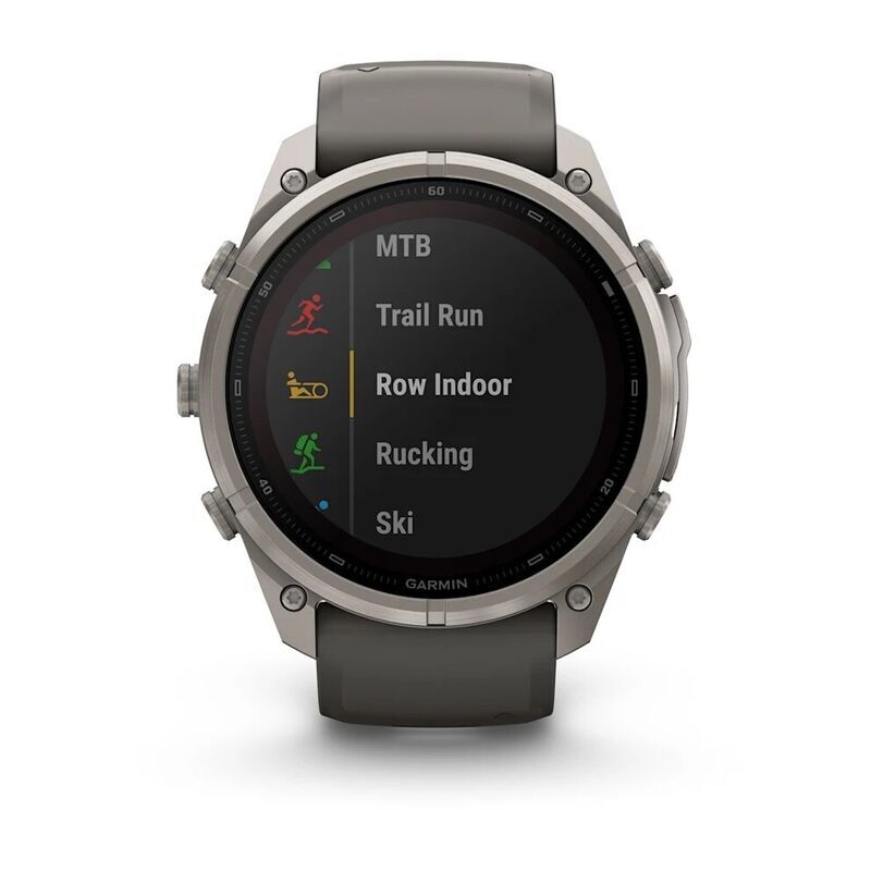 Умные часы Garmin FENIX 9 Pro (010-04339-01) 51 мм, Solar, inReach, Titanium with Pebble Gray/Silver Gray Silicone Band