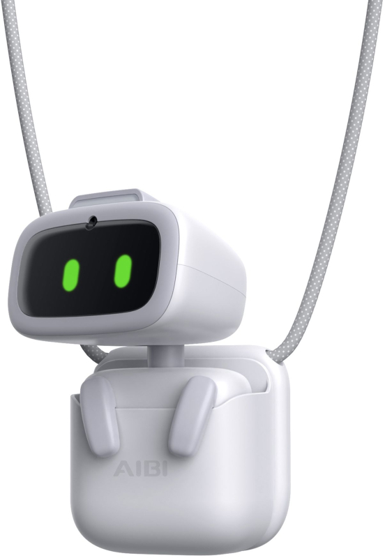 Умный робот карманный LIVING.AI AIBI Pocket Pet с ИИ ChatGPT, белый (White)