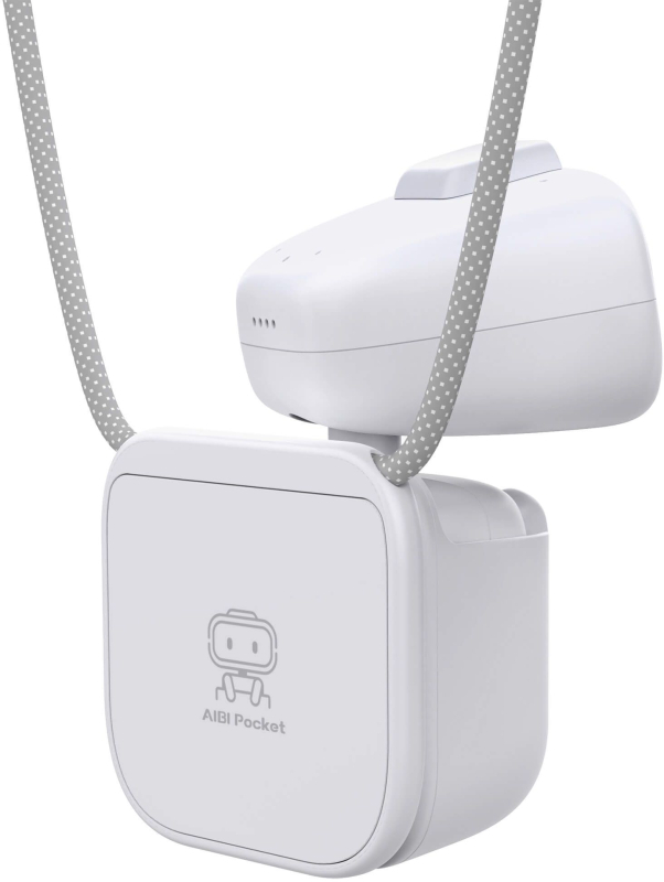 Умный робот карманный LIVING.AI AIBI Pocket Pet с ИИ ChatGPT, белый (White)