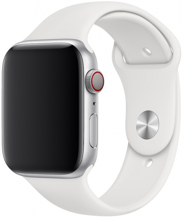 Ремешок Gurdini Sport Band (силиконовый) для Apple Watch 38mm/40mm, белый (White)