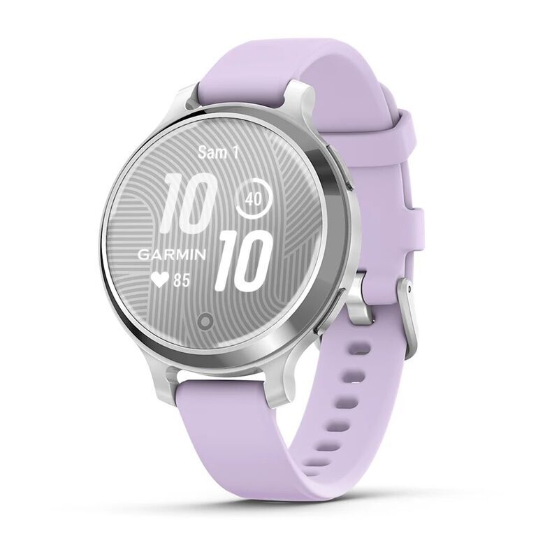 Умные часы Garmin Lily 2 (010-02891-01) Active Silver with Purple Jasmine Silicone Band