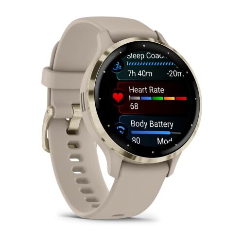 Умные часы Garmin Venu 3S (010-02785-02) 41 мм, золотистый (French Gray)