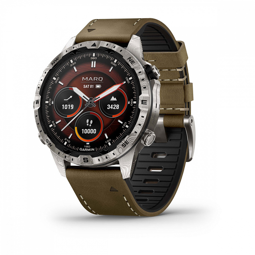 Умные часы Garmin MARQ ADVENTURER (GEN2) DAMASCUS STEEEL EDITION (010-03393-31)