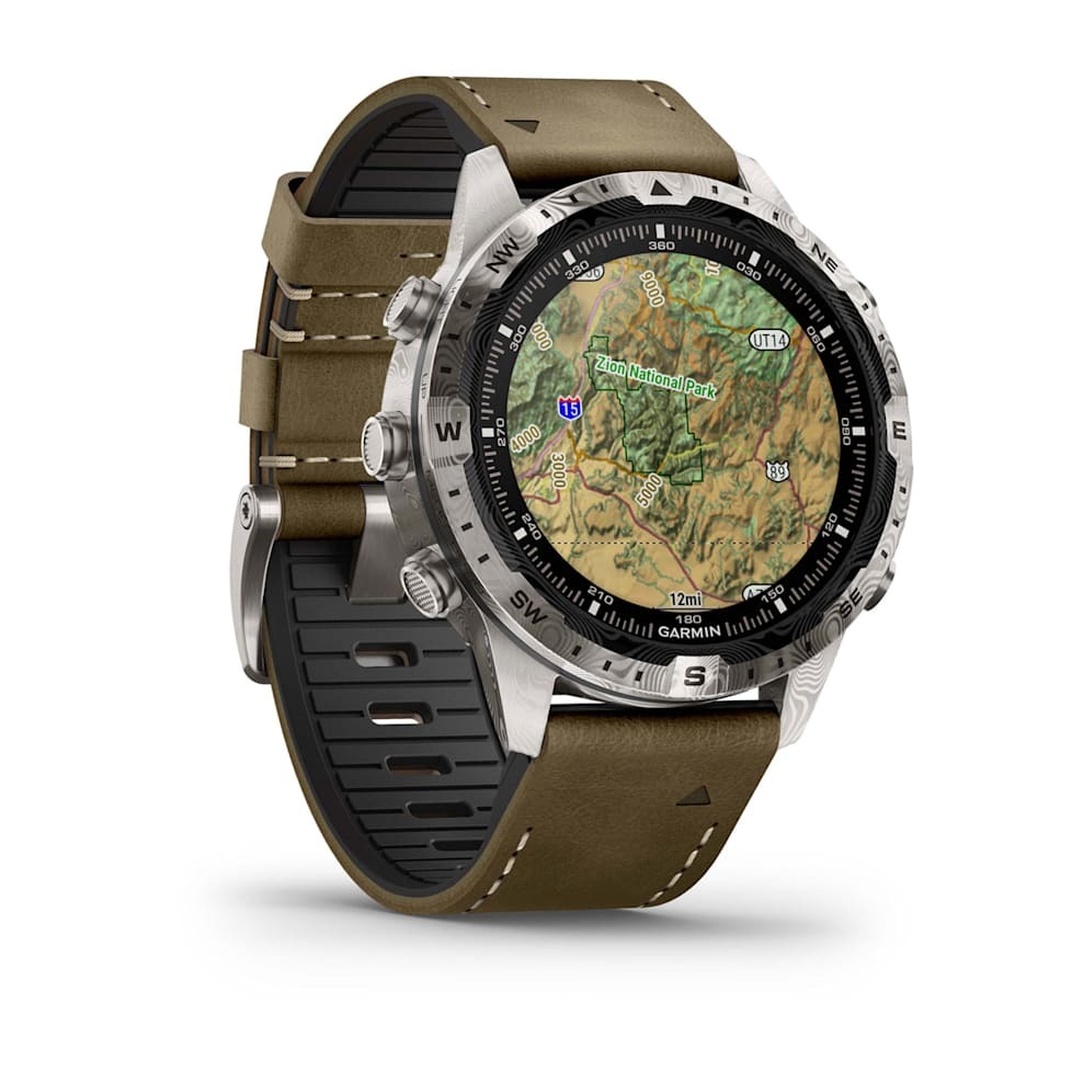 Умные часы Garmin MARQ ADVENTURER (GEN2) DAMASCUS STEEEL EDITION (010-03393-31)