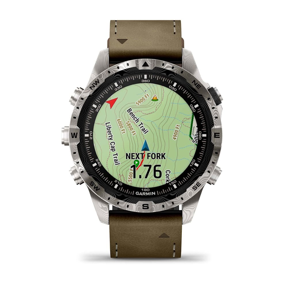 Умные часы Garmin MARQ ADVENTURER (GEN2) DAMASCUS STEEEL EDITION (010-03393-31)