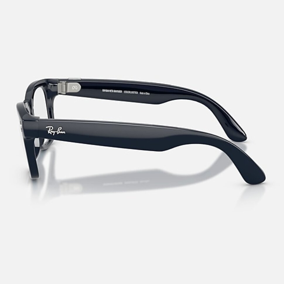 Умные очки Ray-Ban Meta Wayfarer Gen 2 RW4012 (глянцевая синяя оправа, линзы с синим автозатемнением), размер L