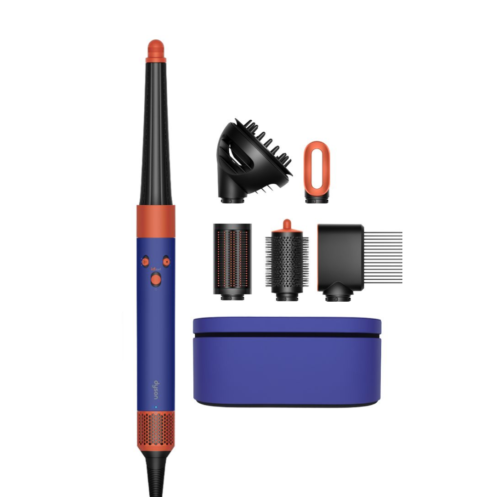 Стайлер Dyson Airwrap i.d. Long HS08 Curly+Coily, синий/оранжевый (Vinca Blue/Topaz) (2024)