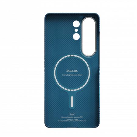 Чехол Pitaka Ultra-Slim Case для Samsung Galaxy S26 Ultra, голубой (Moonrise)