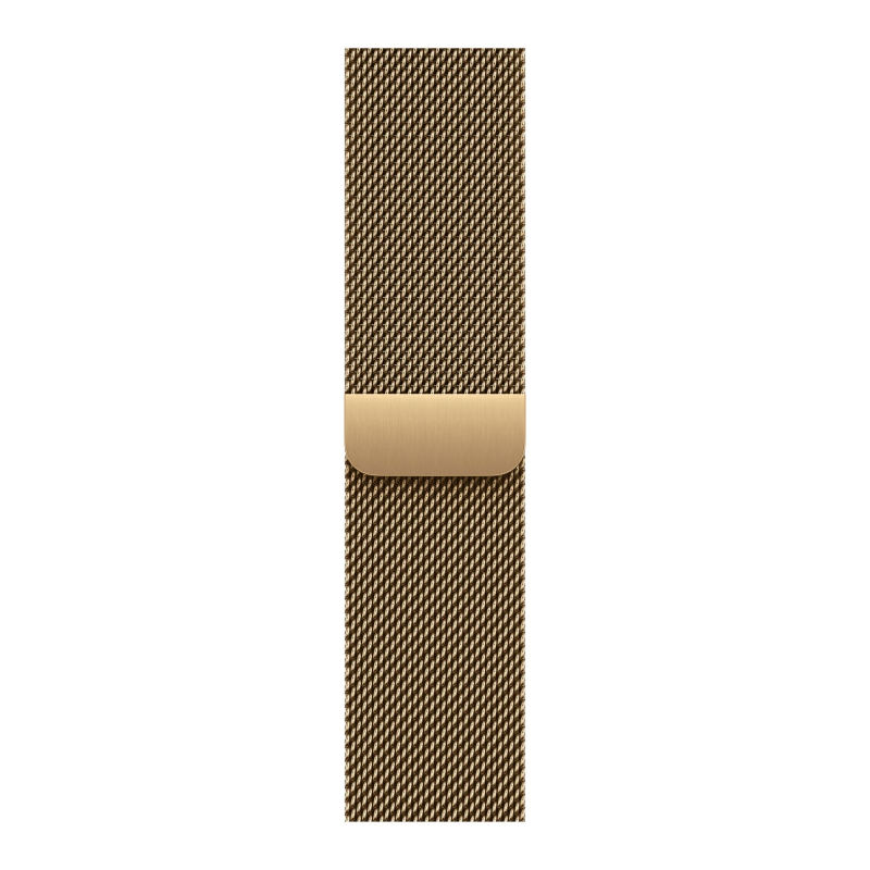 Часы Apple Watch Series 12 (2026), 42 мм, корпус из титана цвета «Radiant Gold», ремешок Titanium Milanese Loop цвета «Radiant Gold», золотой