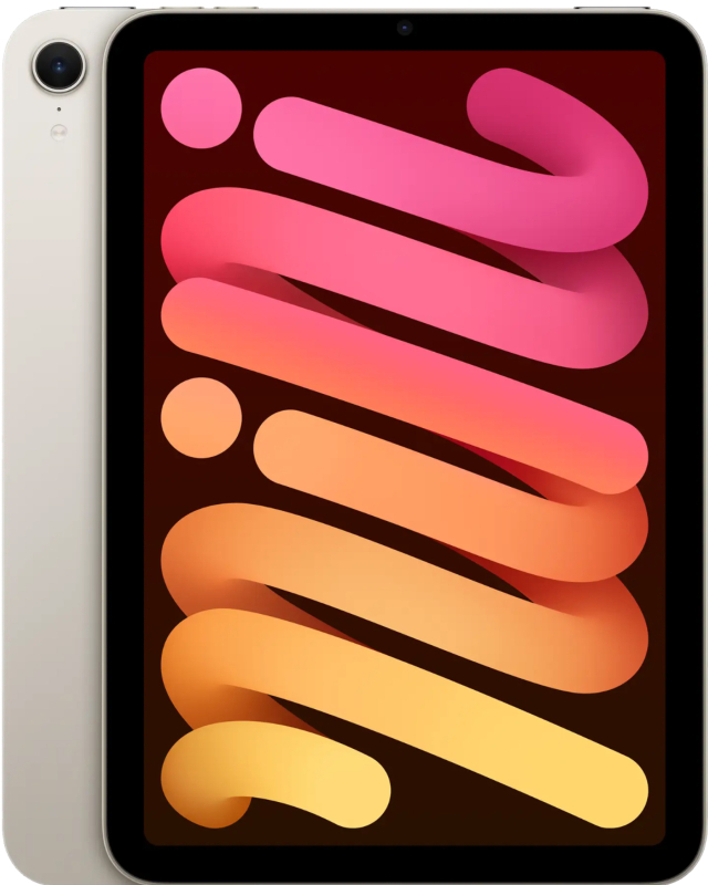 Планшет Apple iPad mini (A17 Pro, 2024) 256Gb Wi-Fi + Cellular, "сияющая звезда" (MXPX3)