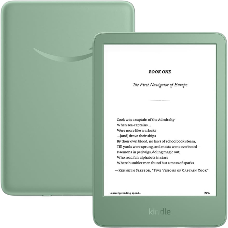Электронная книга Amazon Kindle 11 2024 16Gb, зелёный (Matcha) (с рекламой)