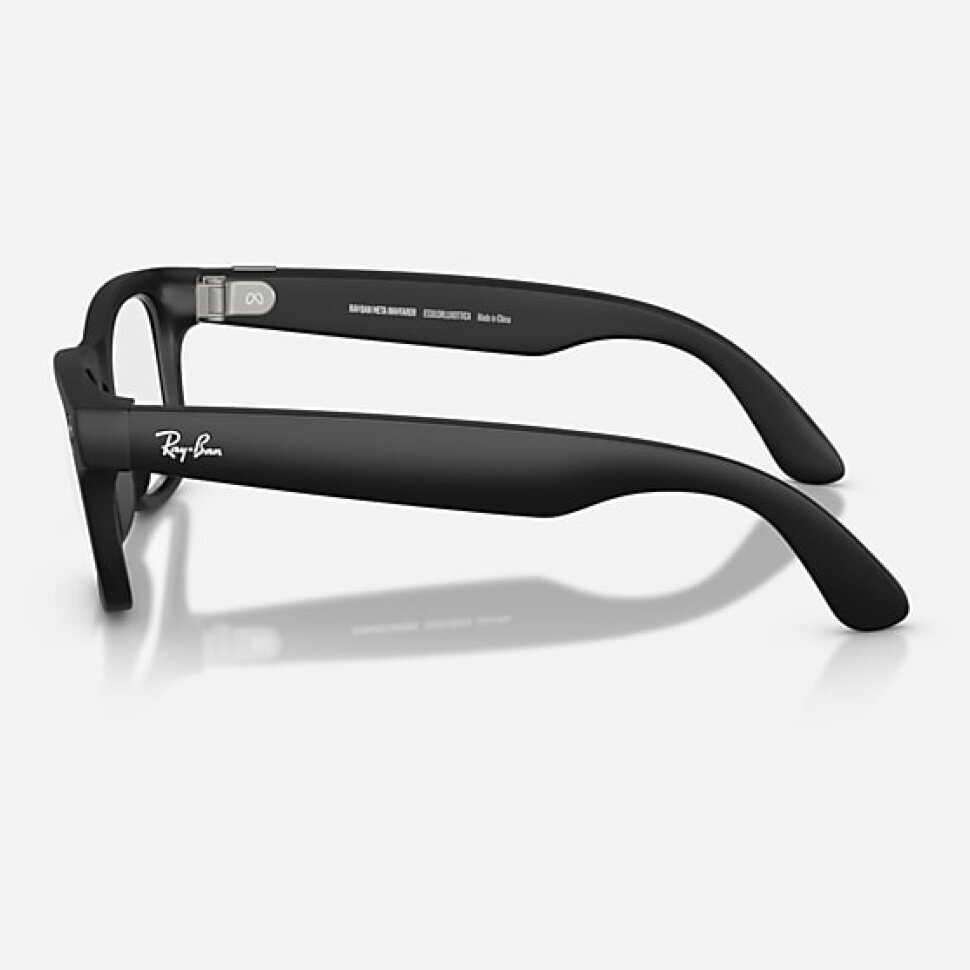 Умные очки Ray-Ban Meta Wayfarer Gen 2 RW4012 (матовая чёрная оправа, линзы с серым автозатемнением), размер L