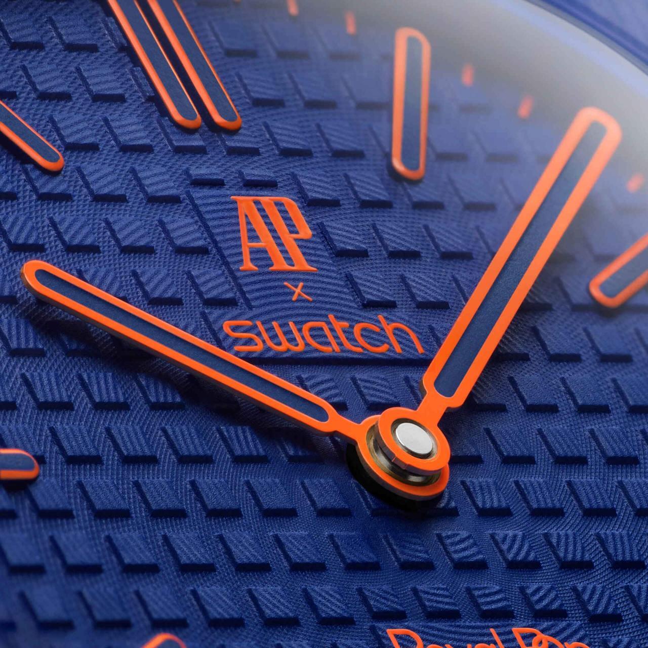 Карманные часы Swatch x Audemars Piguet Royal Pop, синий (Orenji Hachi)