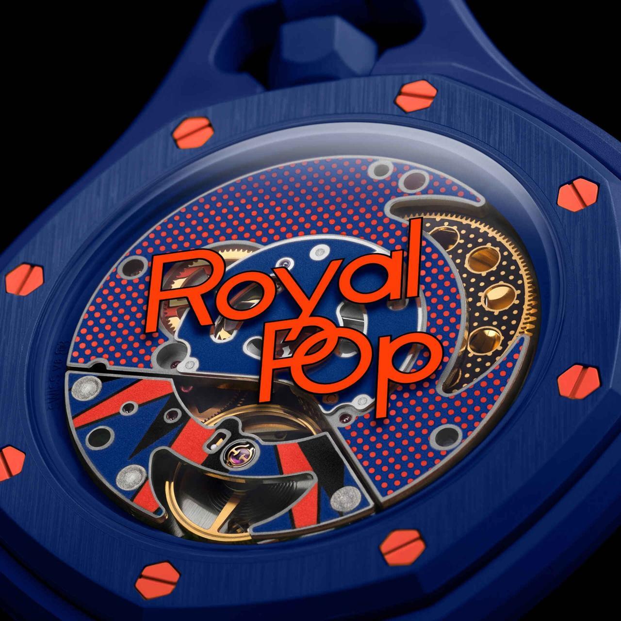Карманные часы Swatch x Audemars Piguet Royal Pop, синий (Orenji Hachi)