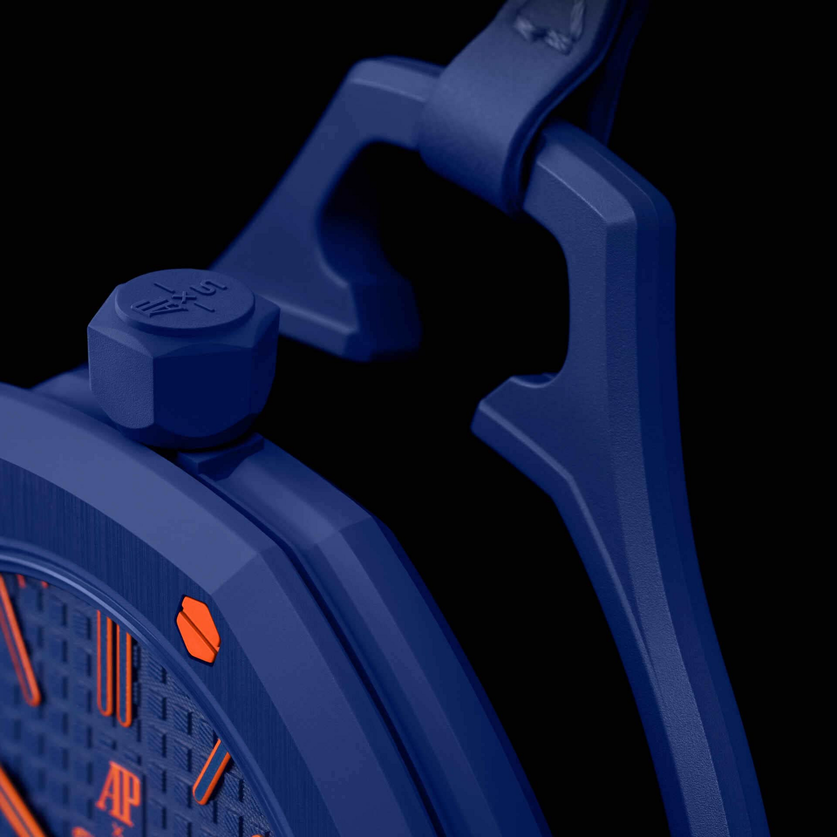 Карманные часы Swatch x Audemars Piguet Royal Pop, синий (Orenji Hachi)
