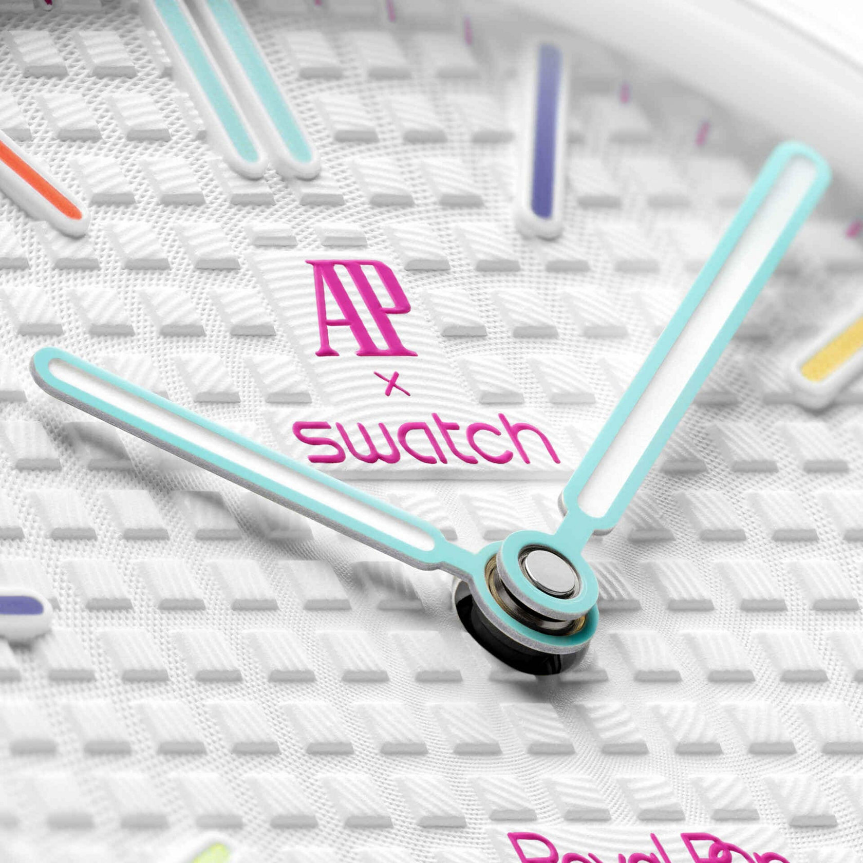 Карманные часы Swatch x Audemars Piguet Royal Pop, белый (Huit Blanc)