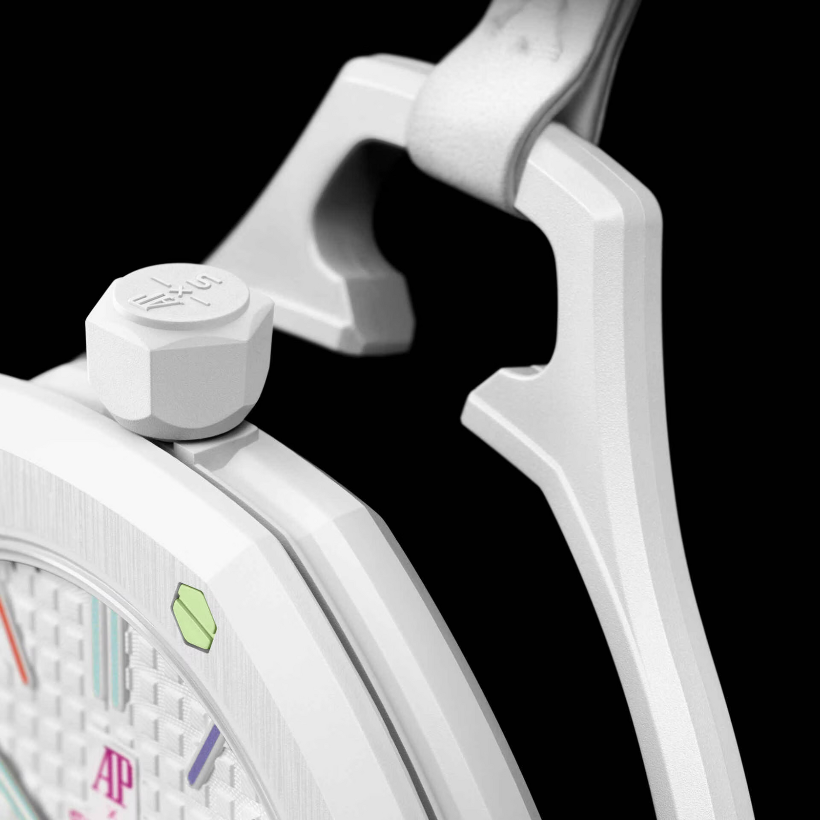 Карманные часы Swatch x Audemars Piguet Royal Pop, белый (Huit Blanc)