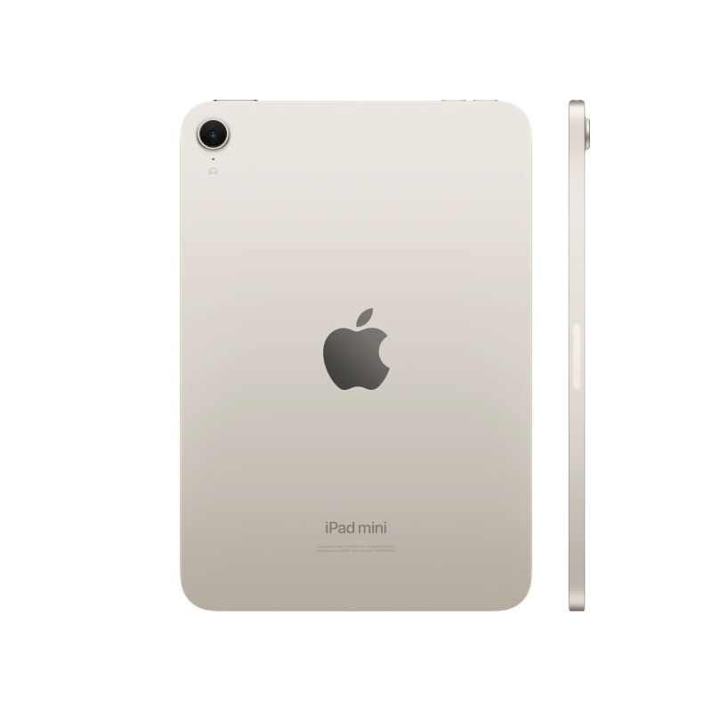 Планшет Apple iPad mini (A17 Pro, 2024) 128Gb Wi-Fi + Cellular, "сияющая звезда" (MXPQ3)