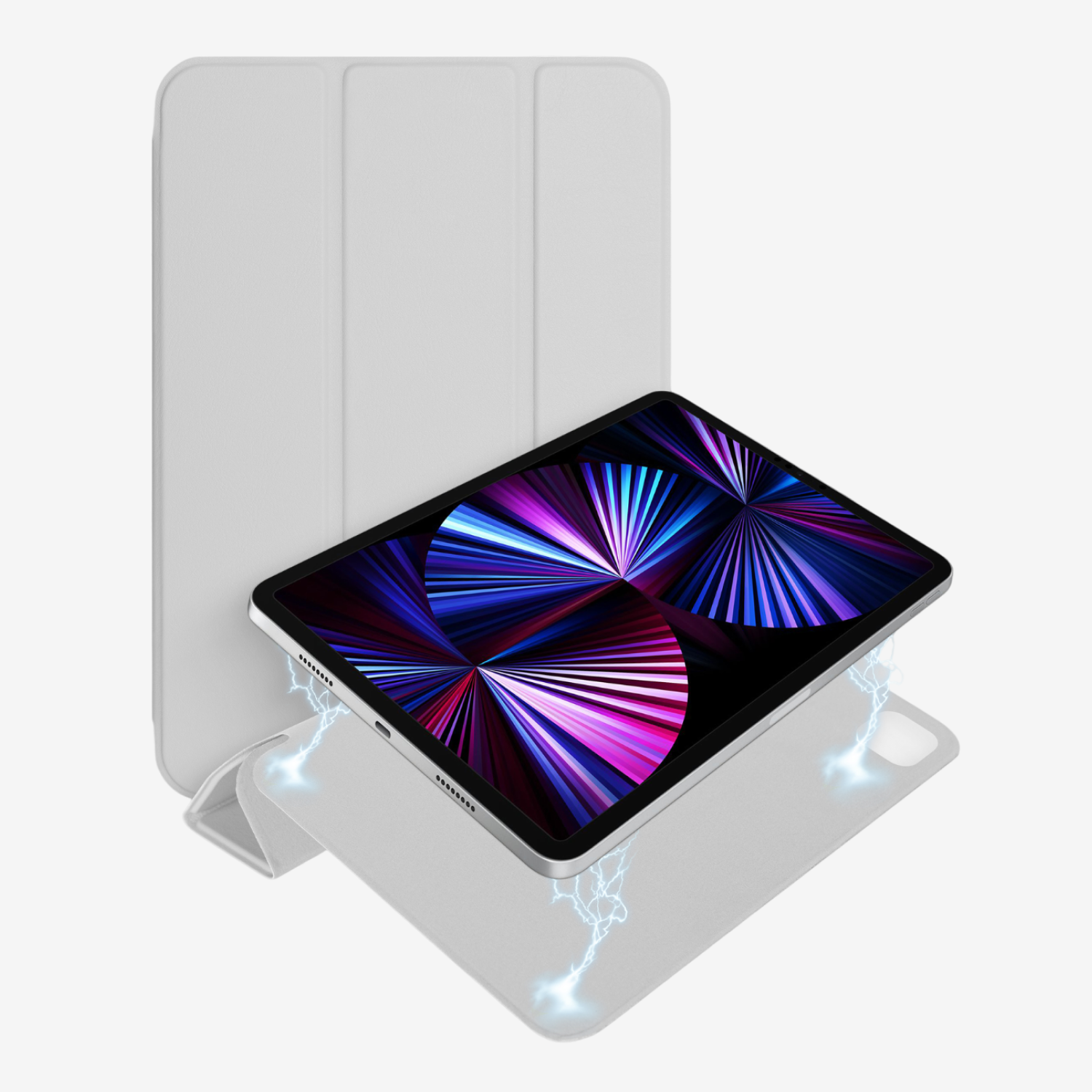 Чехол Gurdini Smart Magnet Series для iPad Air 13 (M3), серый
