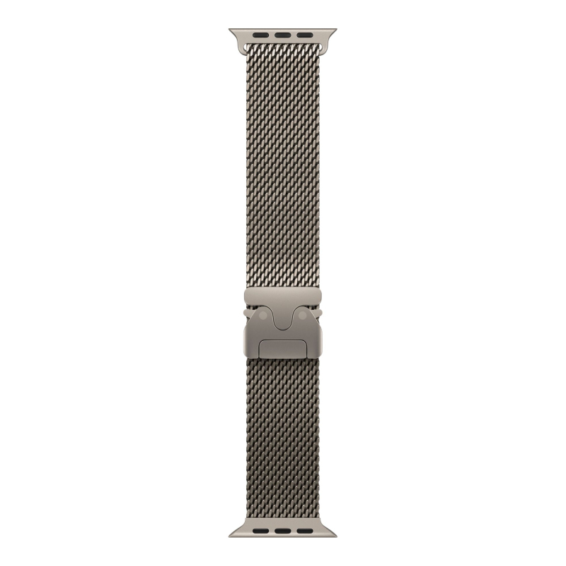 Часы Apple Watch Ultra 4 (2026), 49 мм, корпус из титана цвета «Natural», ремешок Titanium Milanese Loop цвета «Natural», бежевый
