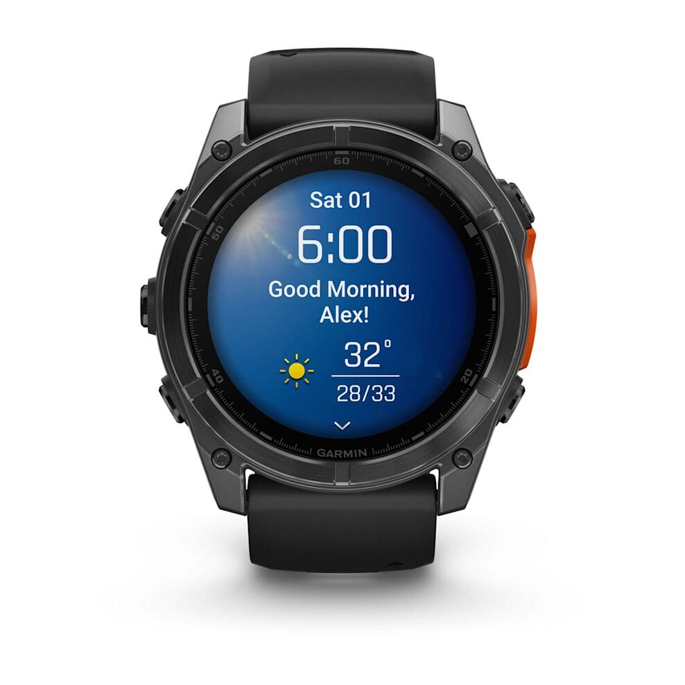 Умные часы Garmin FENIX 8 (010-02905-00) 51 мм Amoled Slate Gray with Black Silicone Band