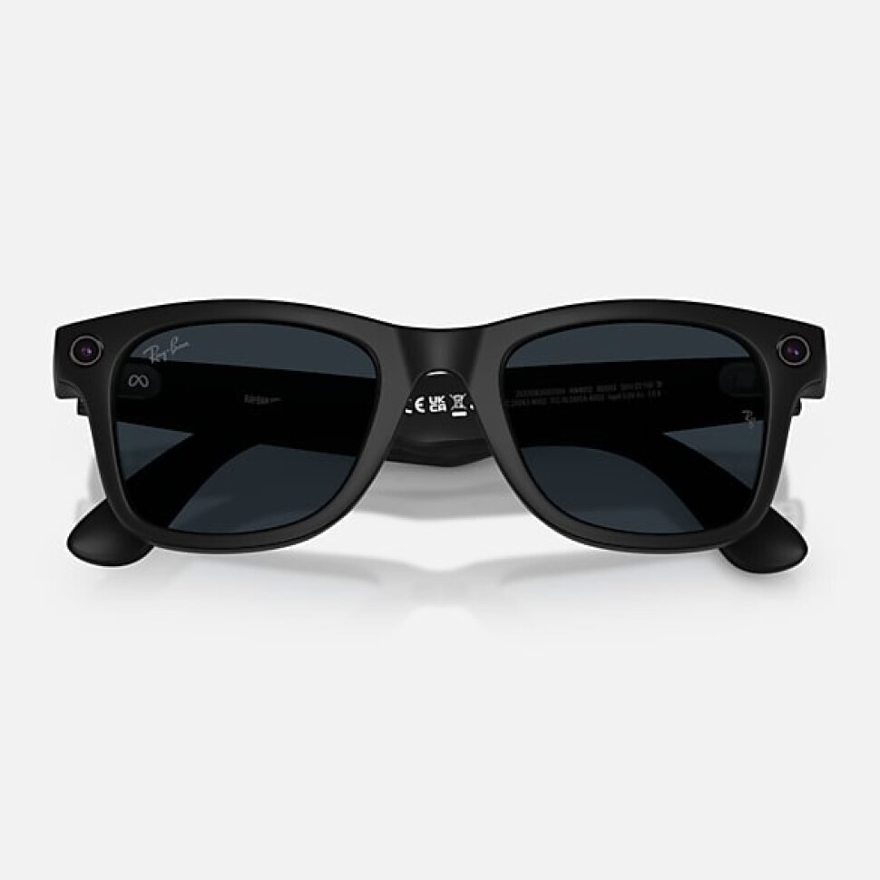 Умные очки Ray-Ban Meta Wayfarer Gen 2 RW4012 (матовая чёрная оправа, линзы с серым автозатемнением), размер M