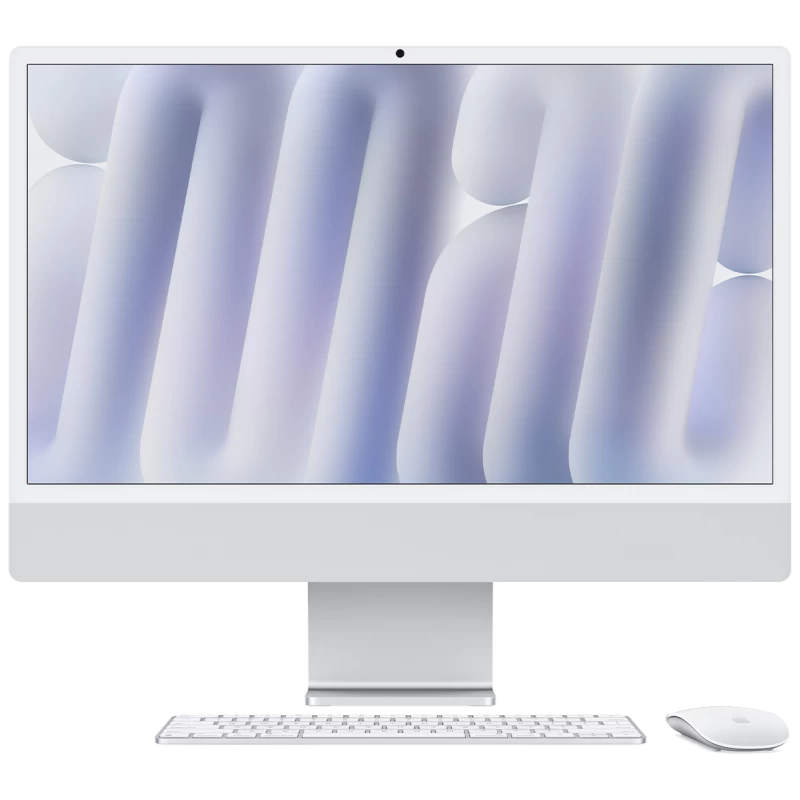 Моноблок Apple iMac 24" Retina 4,5K (M4, 8C CPU, 8C GPU, 16Gb, 512Gb SSD), серебристый (Z1E2000KJ)