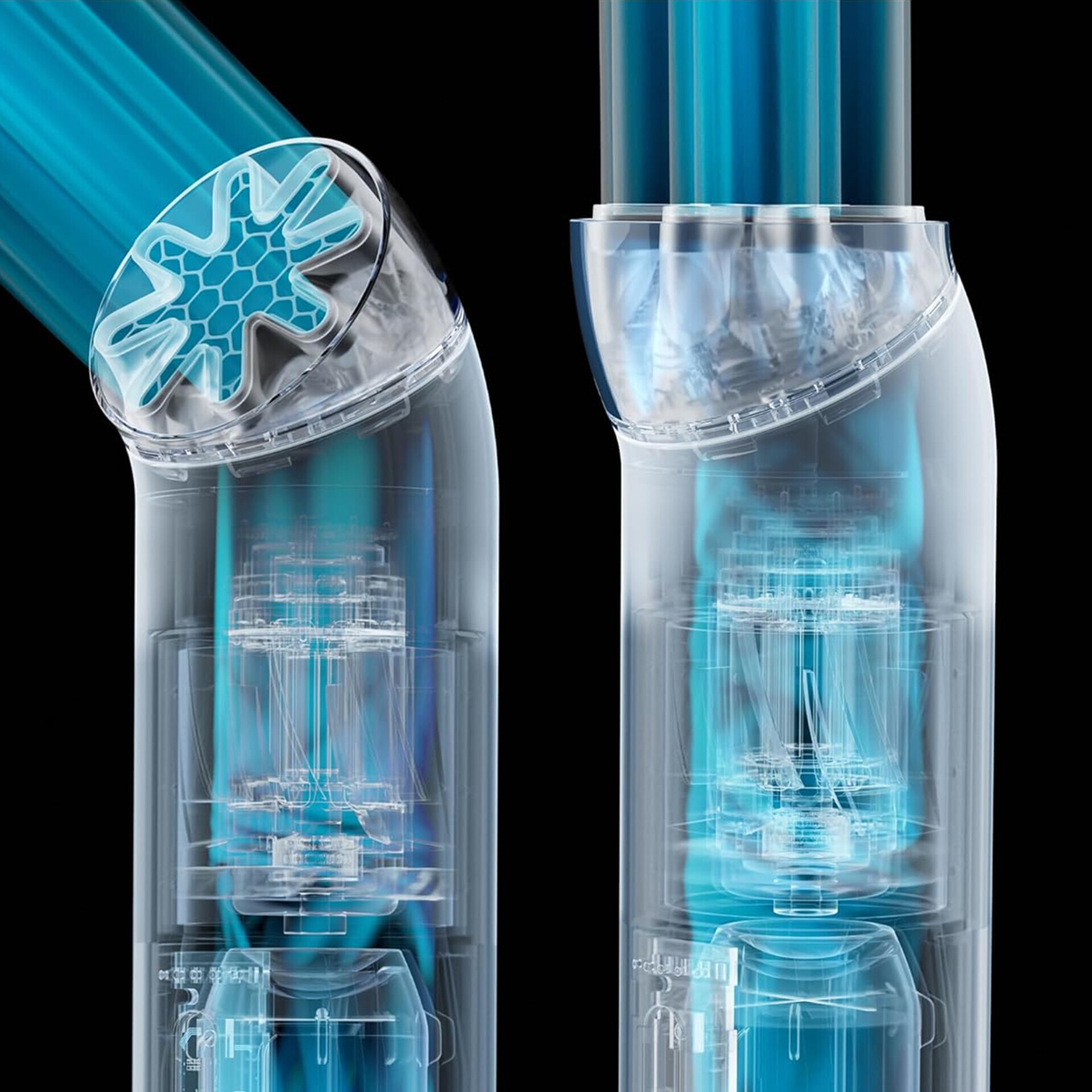 Портативный вентилятор Dyson HushJet Mini Cool fan, синий (Ink/Cobalt)