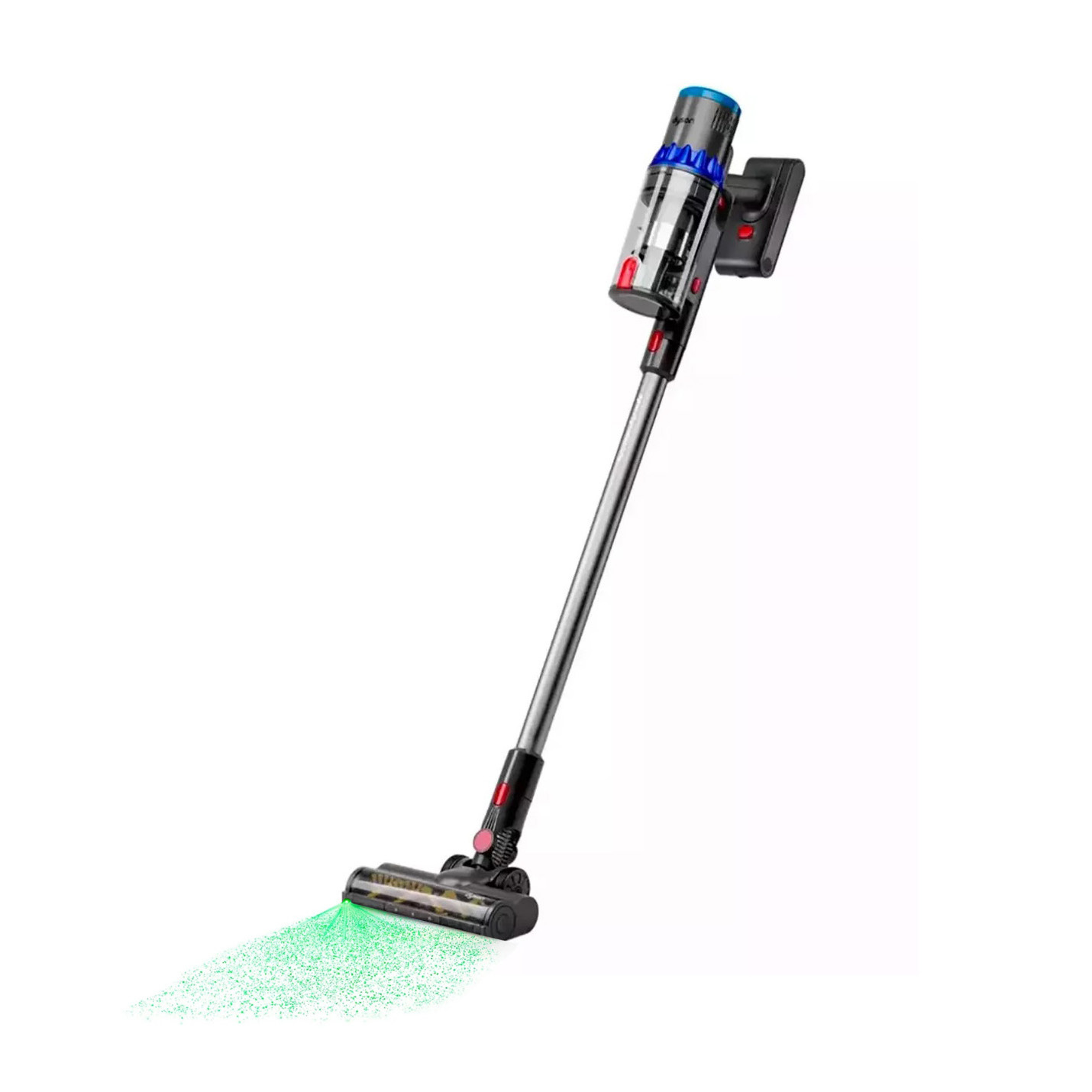 Пылесос Dyson V15 Detect Fluffy SV47, синий/никель (Blue/Nickel) (2023)