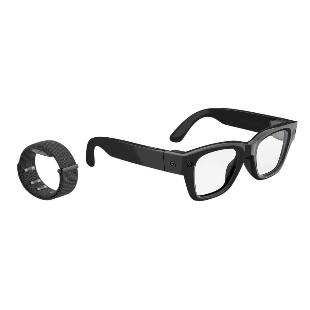 Умные очки Ray-Ban Meta Display (глянцевая чёрная оправа, линзы с автозатемнением, чёрный ремешок), размер L, размер ремешка 3