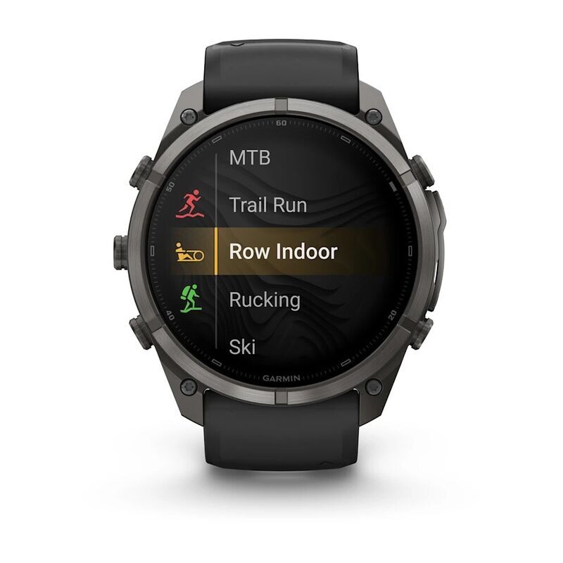 Умные часы Garmin FENIX 9 Pro (010-04337-11) 51 мм, Amoled, inReach, DLC, Carbon Gray Titanium with Black/Pebble Gray Silicone Band