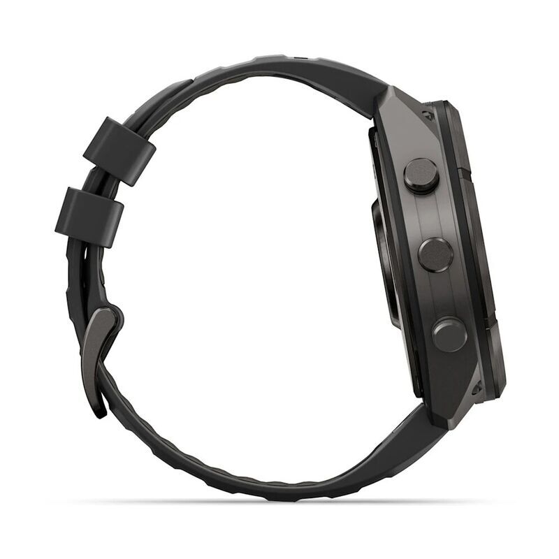 Умные часы Garmin FENIX 9 Pro (010-04337-11) 51 мм, Amoled, inReach, DLC, Carbon Gray Titanium with Black/Pebble Gray Silicone Band