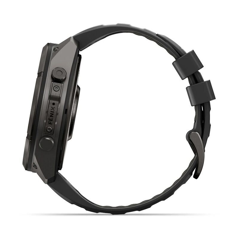 Умные часы Garmin FENIX 9 Pro (010-04337-11) 51 мм, Amoled, inReach, DLC, Carbon Gray Titanium with Black/Pebble Gray Silicone Band