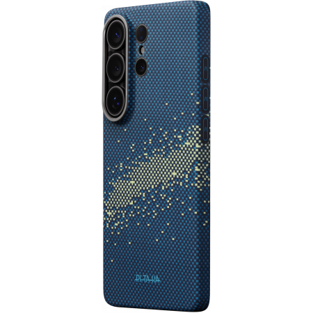Чехол Pitaka Ultra-Slim Case для Samsung Galaxy S26 Ultra, синий (Milky way galaxy)