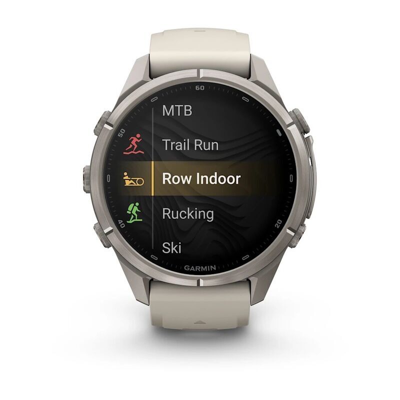 Умные часы Garmin FENIX 9 Pro (010-04335-81) 43 мм, AMOLED, inReach, LTE, титановый серый, серый силиконовый ремешок