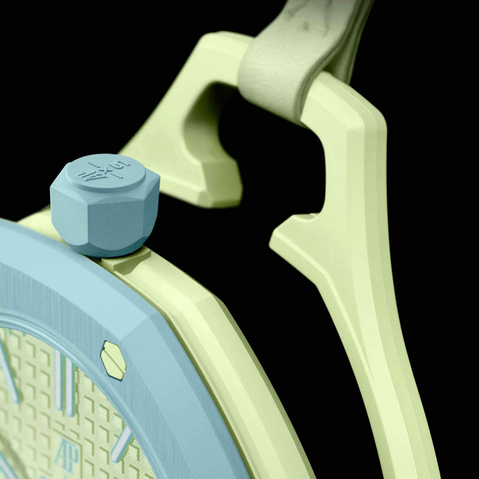 Карманные часы Swatch x Audemars Piguet Royal Pop, мятный (Blaue Acht)