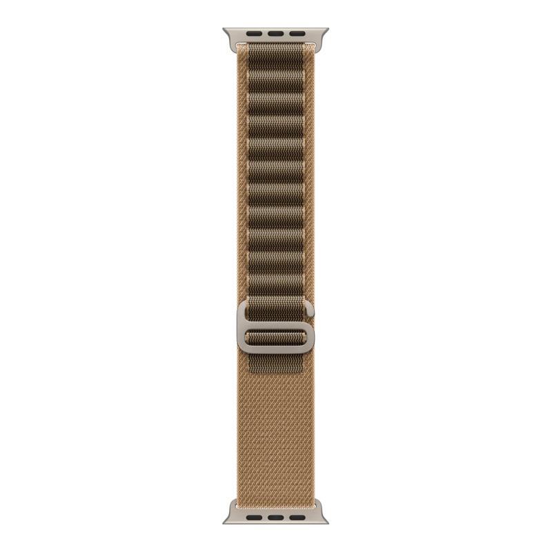Часы Apple Watch Ultra 4 (2026), 49 мм, корпус из титана цвета «Natural», ремешок Alpine Loop цвета «Desert», песочный