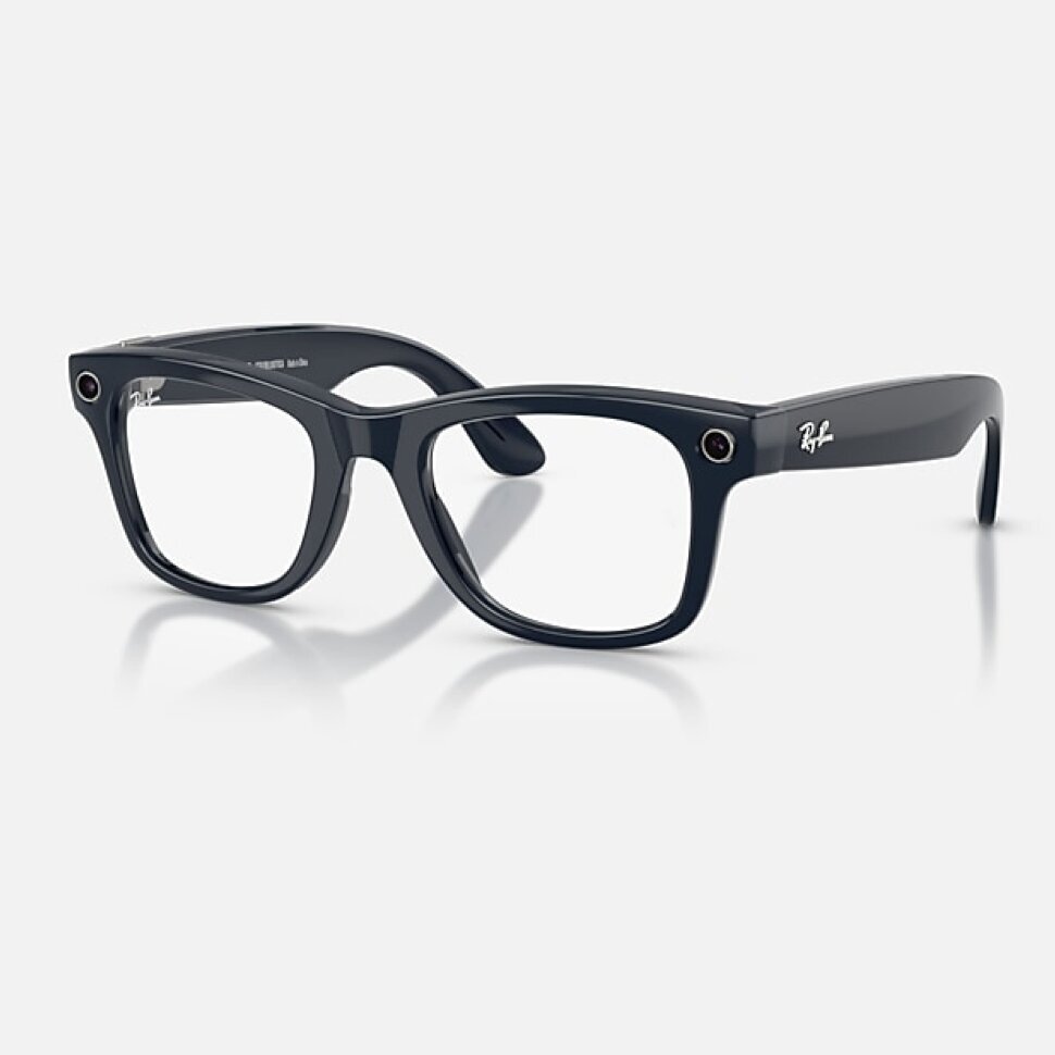 Умные очки Ray-Ban Meta Wayfarer Gen 2 RW4012 (глянцевая синяя оправа, линзы с синим автозатемнением), размер M