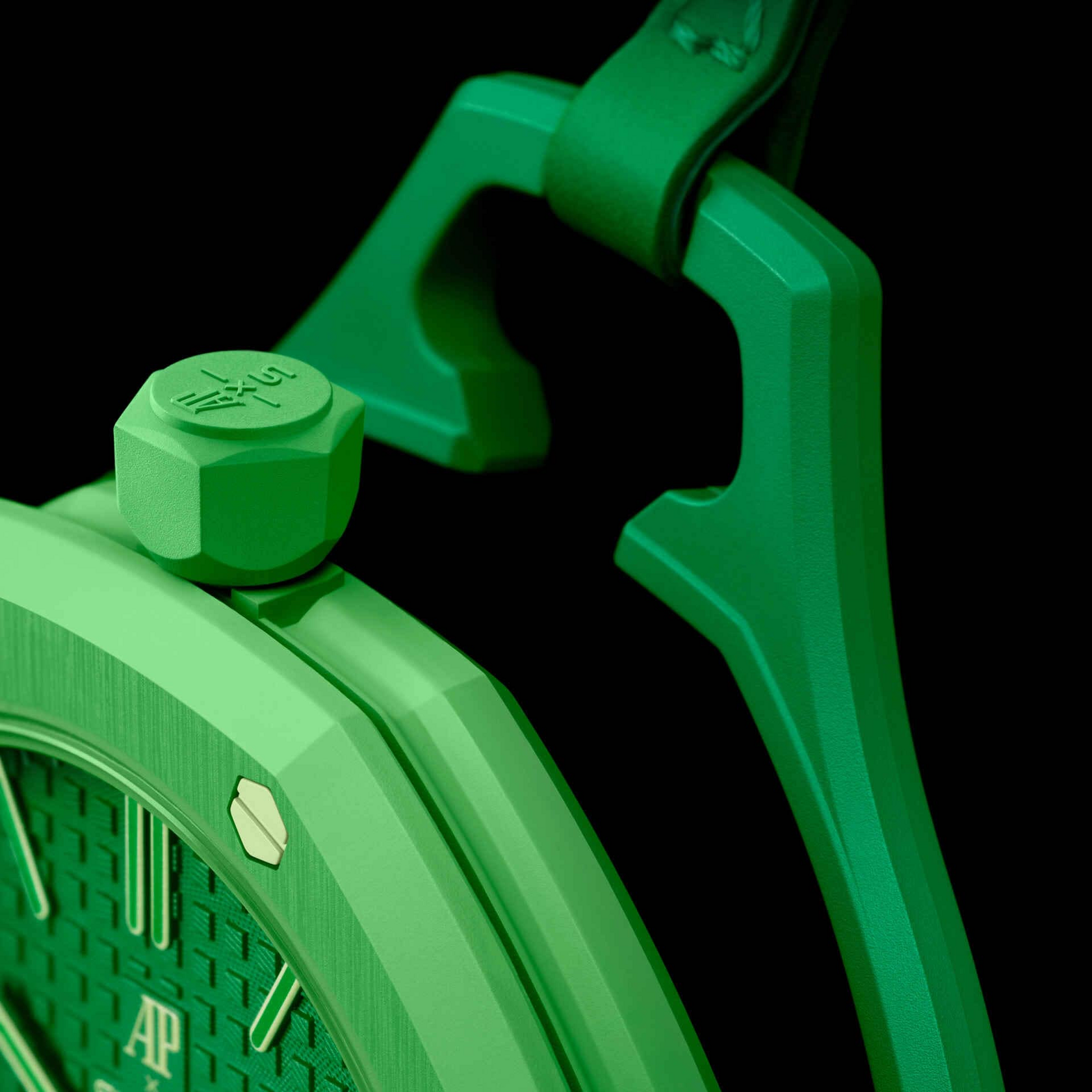 Карманные часы Swatch x Audemars Piguet Royal Pop, зелёный (Green Eight)
