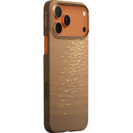 Чехол Pitaka Ultra-Slim Case для Apple iPhone 17 Pro Max, золотой (Golden Glint)