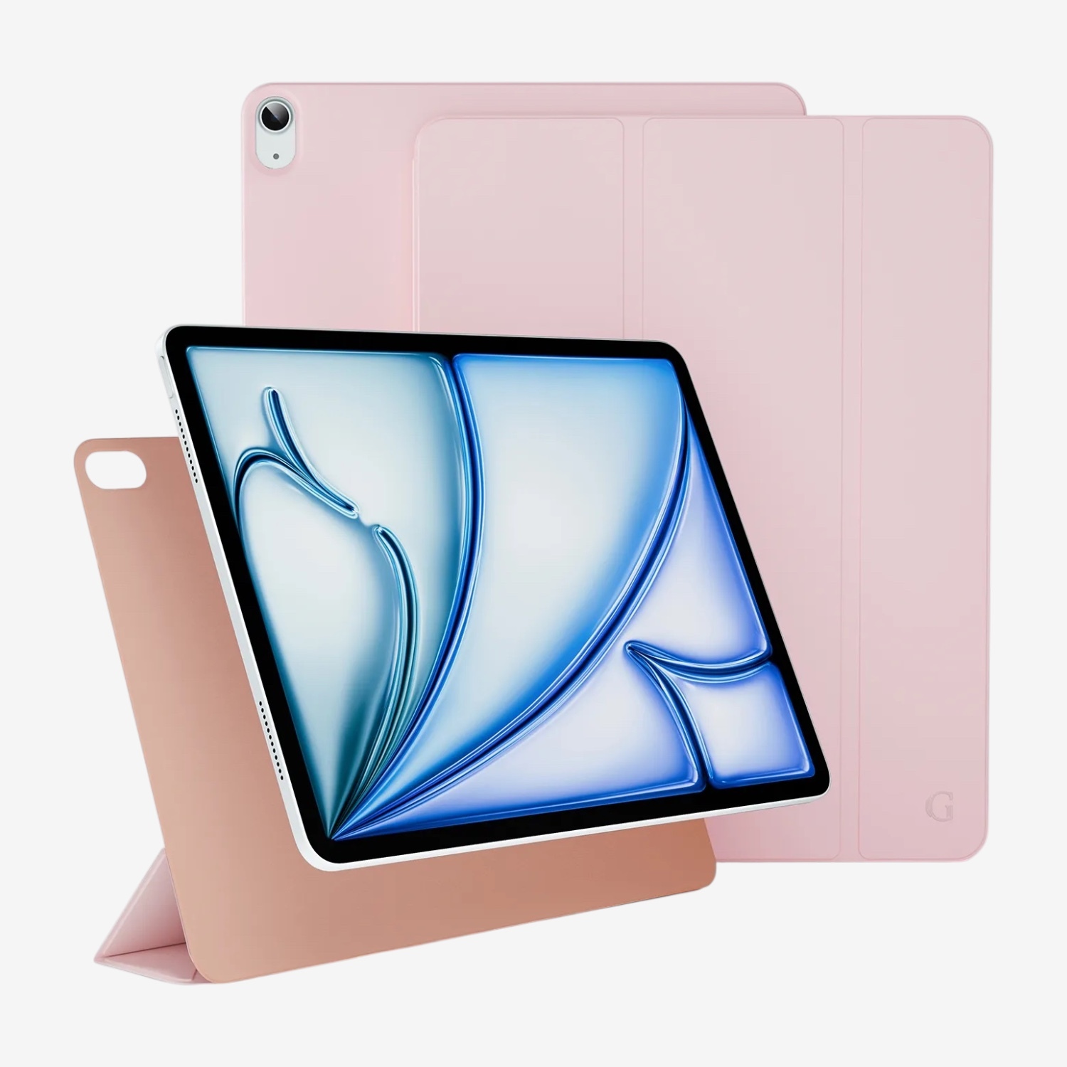 Чехол Gurdini Smart Magnet Series для iPad Air 11, розовый
