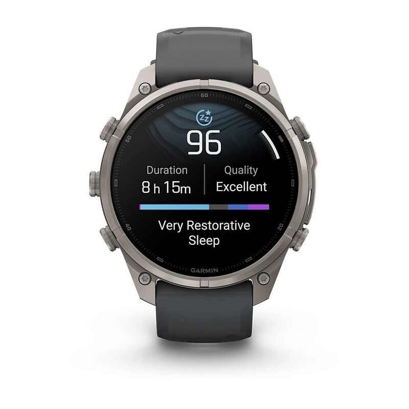 Умные часы Garmin FENIX 9 Pro (010-04336-21) 47 мм, Amoled, inReach, Titanium with Graphite/Black Silicone Band