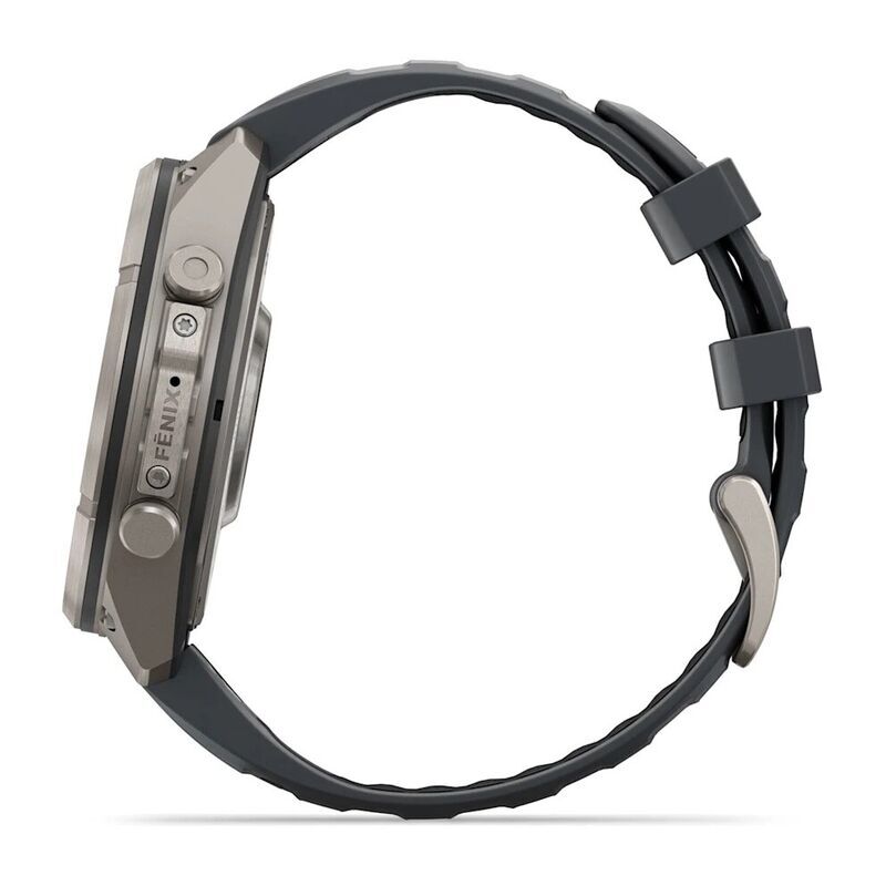 Умные часы Garmin FENIX 9 Pro (010-04336-21) 47 мм, Amoled, inReach, Titanium with Graphite/Black Silicone Band
