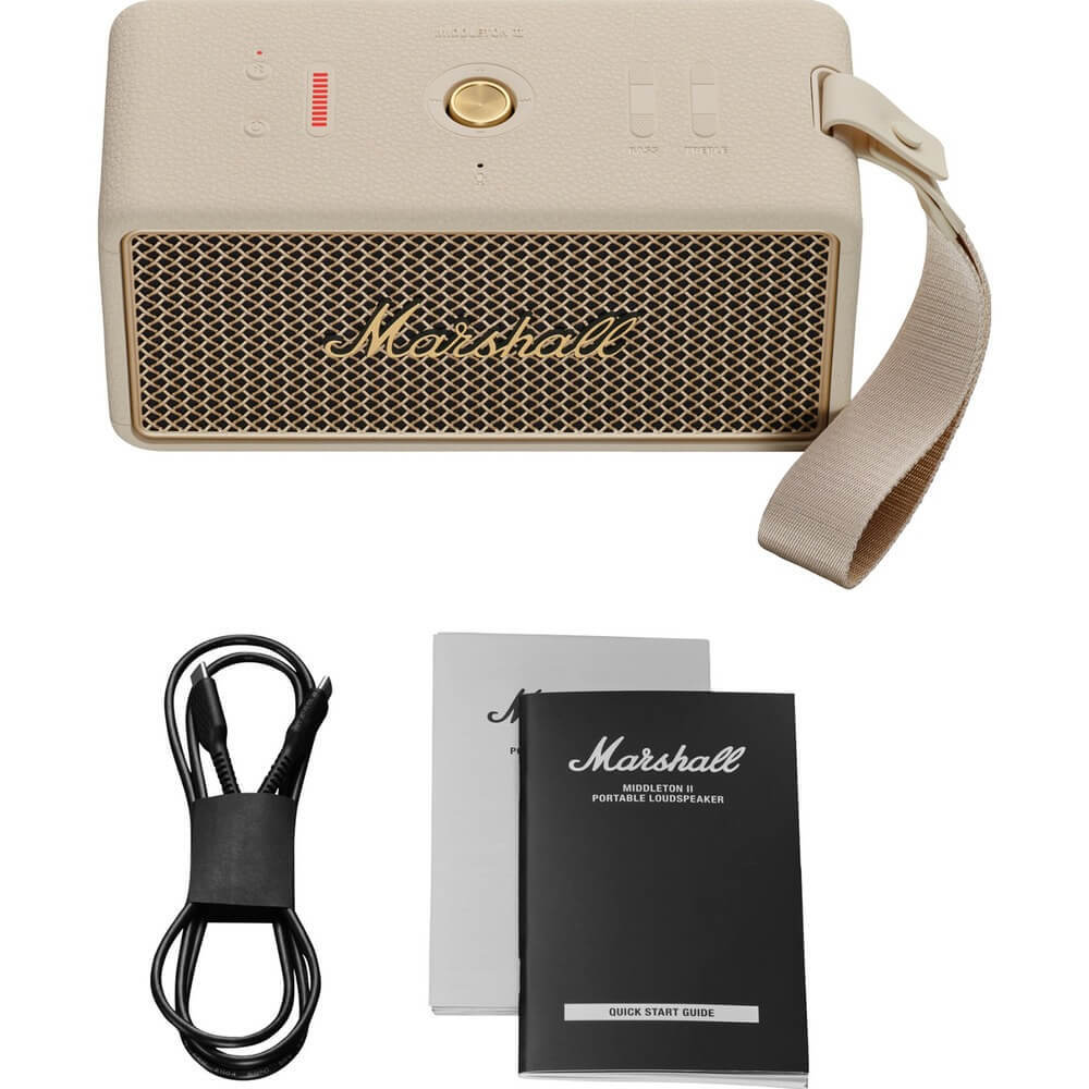 Портативная акустика Marshall Middleton 2, кремовый (Cream)
