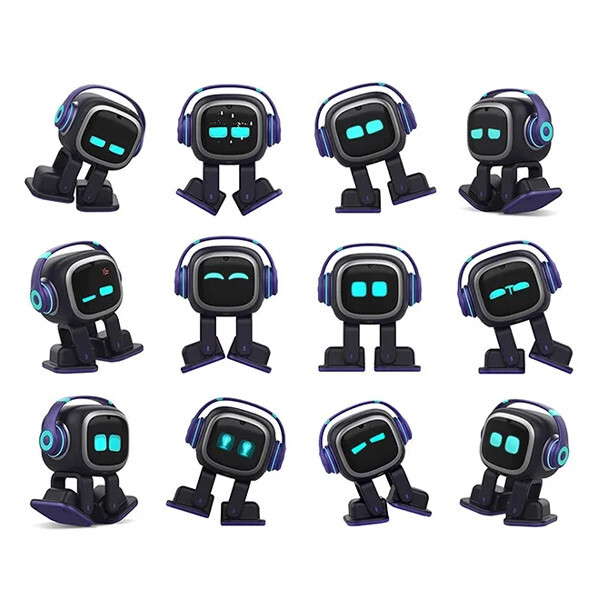 Умный робот LIVING.AI EMO с ИИ ChatGPT, чёрный (Black)