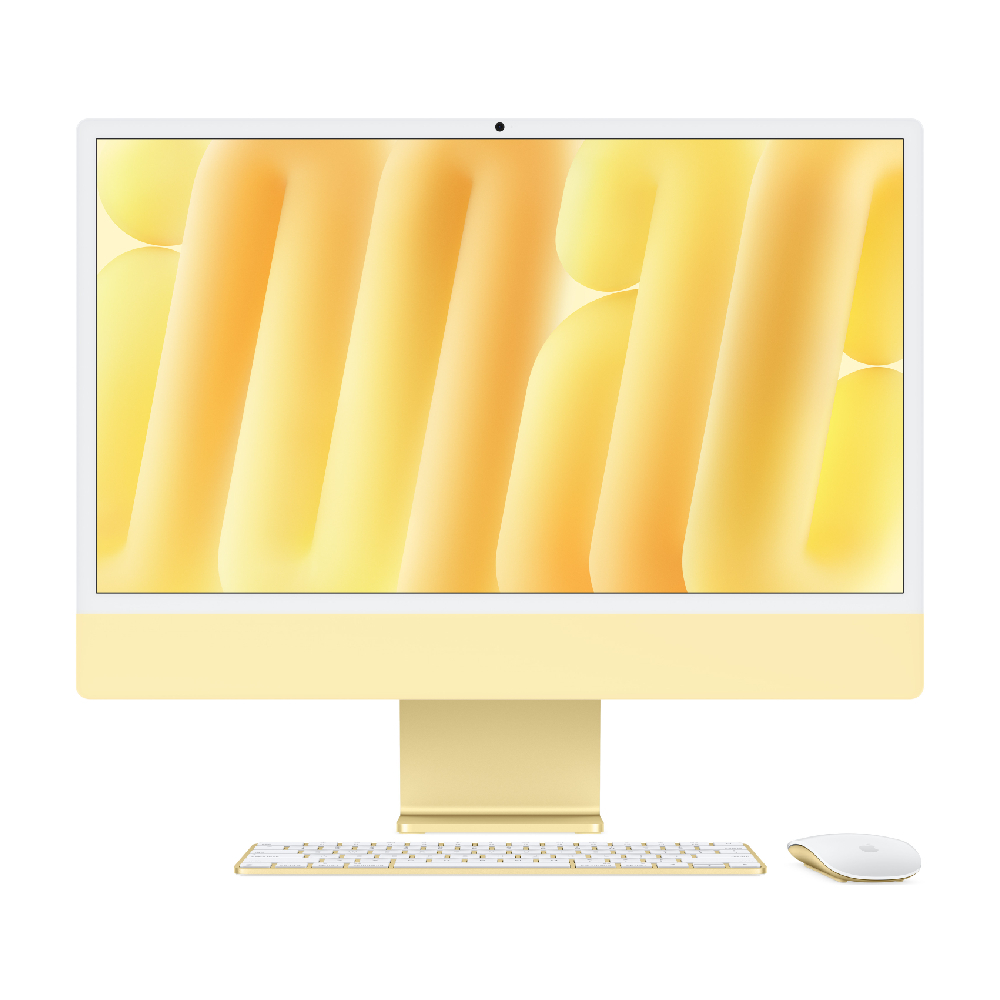 Моноблок Apple iMac 24" Retina 4,5K (M4, 10C CPU, 10C GPU, 24Gb, 512Gb SSD), жёлтый (Z1EL000D3)