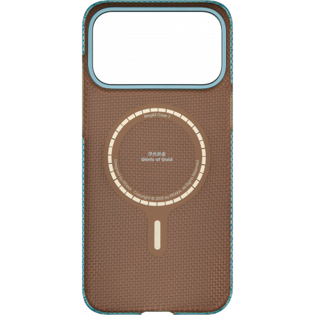Чехол Pitaka Ultra-Slim Case для Apple iPhone 17 Pro, бело-синий (Lucid Blue)